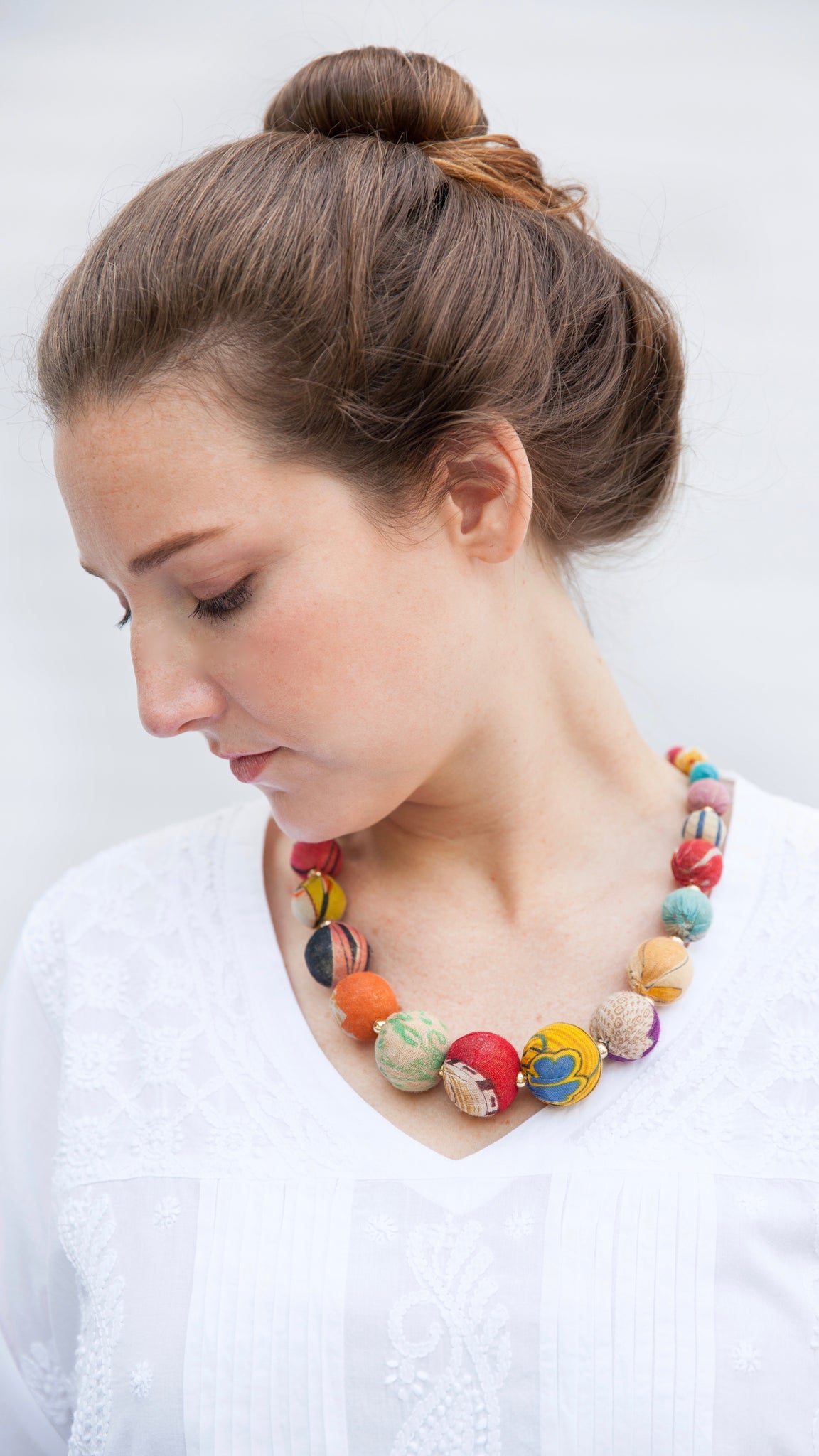 Kantha Graduated Necklace – READY TRADING - Main Image